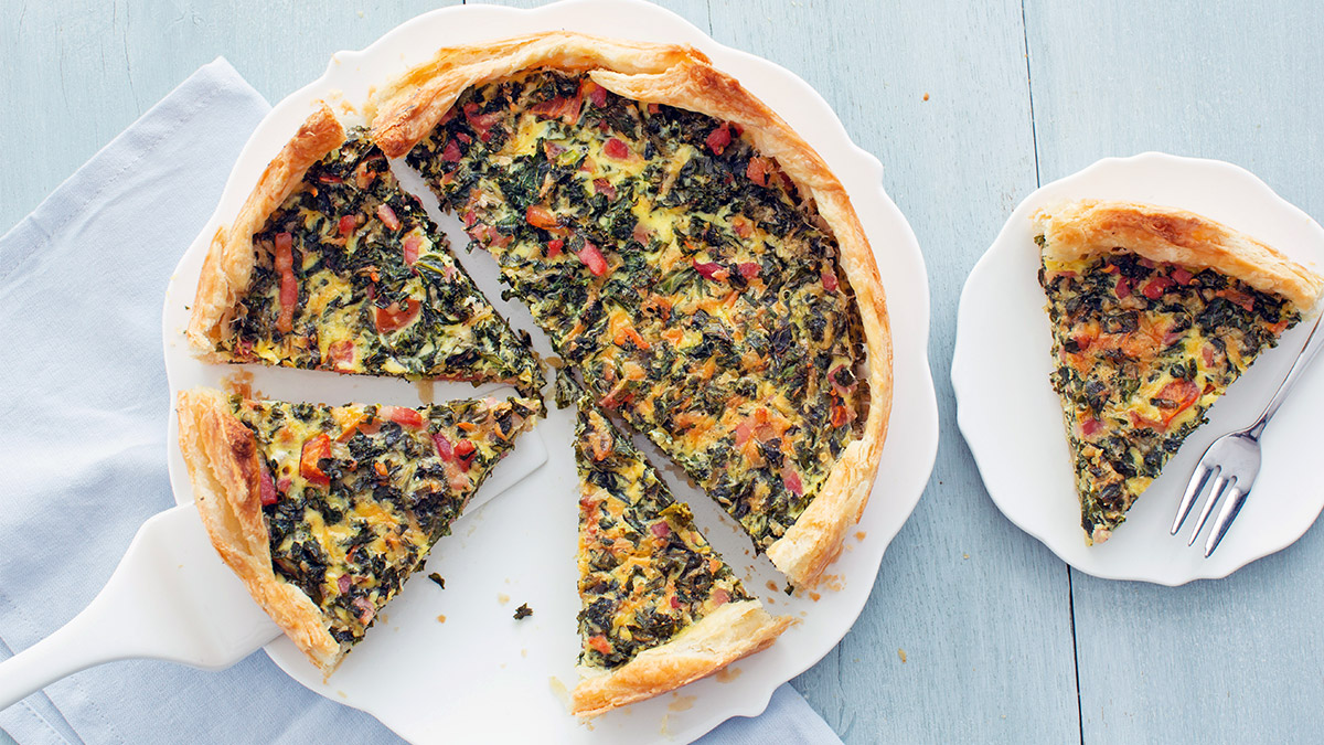 Lekkere boerenkool quiche