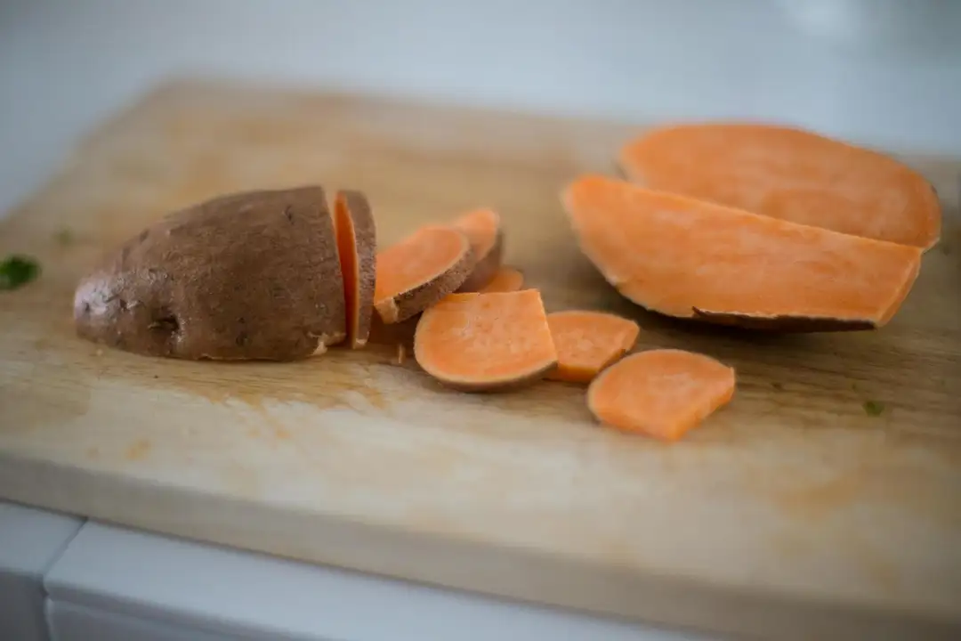 Zoete aardappel cake